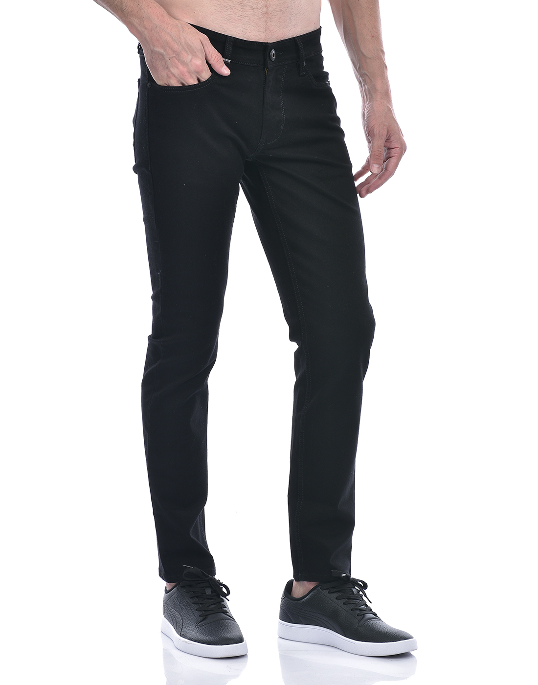 Numero Uno Men Solid Black Jeans